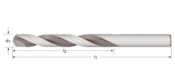 A160 - Dormer HSS Metal Duro Brillante/templado al vapor 118°  Broca serie corta 4 caras con punta soldada de metal duro Serie corta DIN 338