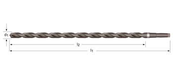 A345 - Dormer HSS Templado al vapor 118°  Broca serie extra larga XL DIN 1870 (1)