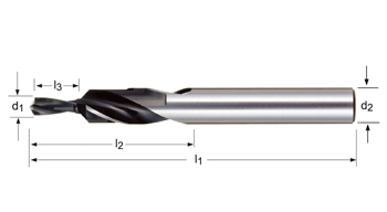 A412 - Dormer HSS Templado al vapor 118°  Broca escalonada Serie corta Brocas escalonadas 90° Dormer