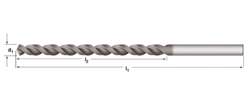 A941 - Dormer HSS-E ALCRONA TOP PFX 130°  Broca PFX, serie larga Larga DIN/ANSI