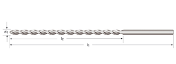 A976 - Dormer HSS-E Brillante PFX 130°  Broca PFX Extra Larga XL DIN 1869 / 1