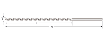 A977 - Dormer HSS-E Brillante PFX 130°  Broca PFX Extra Larga XL DIN 1869 / 2