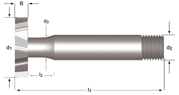 C820 - Dormer HSS Brillante DIN 1835 D Shank Fresas para ranurados tipo Woodruff N Dormer Dormer