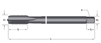 E252 - Dormer HSS-E-PM Templado al vapor SHARK M  M Macho de máquina recto Shark (Anillo Blanco) Estrías rectas DIN 376