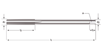 E303 - Dormer HSS-E Brillante M  M Machos de máquina Estrías rectas Estrías rectas DIN 357