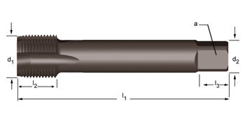 EP41 - Dormer HSS-E Templado al vapor G(BSP)  G(BSP) Machos de máquina Entrada en hélice Entrada en hélice DIN 5156