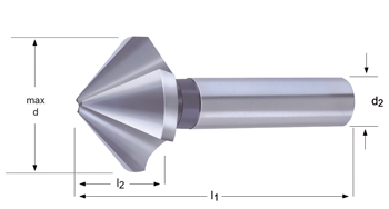 G154 - Dormer HSS Brillante Recto 82° Avellanadores - 82° DIN 335 C