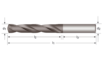 R457 - Dormer Metal Duro TiAlN MP-X 140° Int. refrigerante Broca corta - MP-X - refrigeración interna 3XD Corta DIN 6537 K