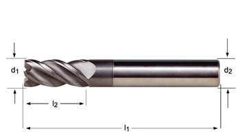 S260 - Dormer Metal Duro AlCrN DIN 6535 HA Shank Fresas de acabado N Dormer Dormer