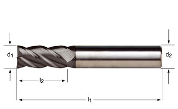 S612 - Dormer Metal Duro Diamante DIN 6535 HA Shank Fresas de acabado N Dormer Dormer