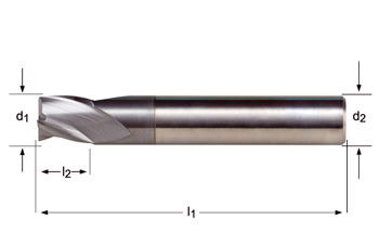 S803HA - Dormer Metal Duro ALCRONA DIN 6535 HA Shank Fresas de ranurar N DIN 6527 K DIN 6527 K