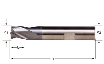 S803HB - Dormer Metal Duro ALCRONA DIN 6535 HB Shank Fresas de ranurar N DIN 6527 K DIN 6527 K