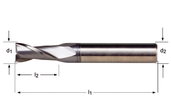 S812HA - Dormer Metal Duro ALCRONA DIN 6535 HA Shank Fresas de ranurar N DIN 6527 L DIN 6527 L