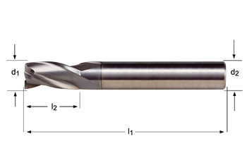 S813HA - Dormer Metal Duro ALCRONA DIN 6535 HA Shank Fresas de ranurar N DIN 6527 L DIN 6527 L