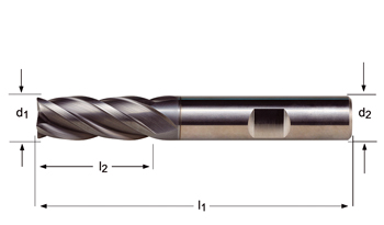 S814HB - Dormer Metal Duro ALCRONA DIN 6535 HB Shank Fresas de acabado N DIN 6527 L DIN 6527 L