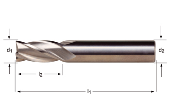 S904 - Dormer Metal Duro Brillante DIN 6535 HA Shank Fresas de acabado N Dormer Dormer